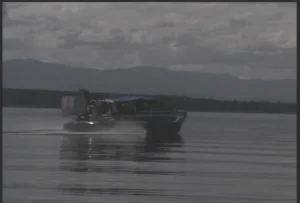 The Explorer 20 hovercraft underway near Courtenay, British Columbia, 1998
