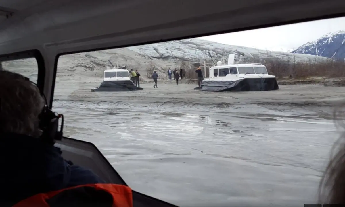 Allen Marine Explorer 24s on the Taku Glacier flats