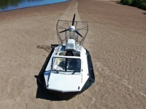 Surveyor 16 seen from above on the sand